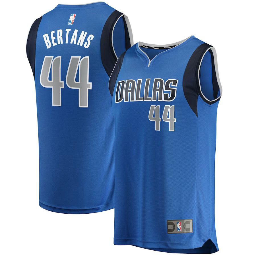 Men Dallas Mavericks #44 Davis Bertans Fanatics Branded Royal Fast Break Replica NBA Jersey->dallas mavericks->NBA Jersey